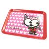[N5481] - Small Tray 'Dog and Cat Lolita' Pink Cat Love - 24x18 Cm