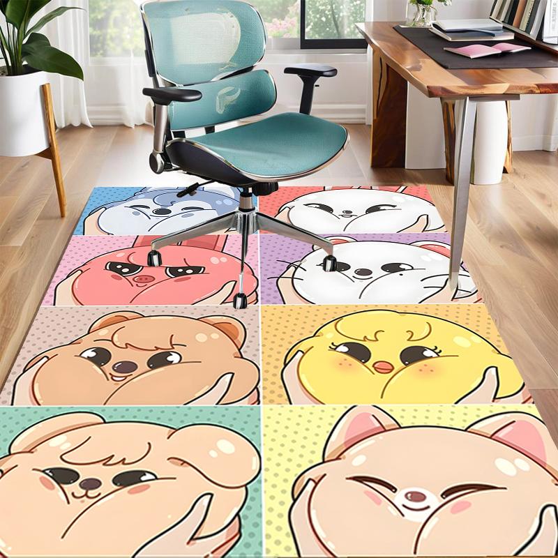 1pc Kpop Team1 Design Area Rug - Non-Slip, Soft & Cozy Floor Mat for Living Room, Bedroom, Office - Indoor/Outdoor Decorative Carpet