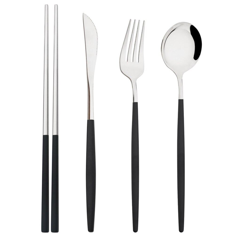 4 шт. серебряная посуда, зеркальная посуда, набор столовых приборов из нержавеющей стали, радужная вилка, ложка, 304 палочки для еды, посуда, набор столовых приборов в западном стиле