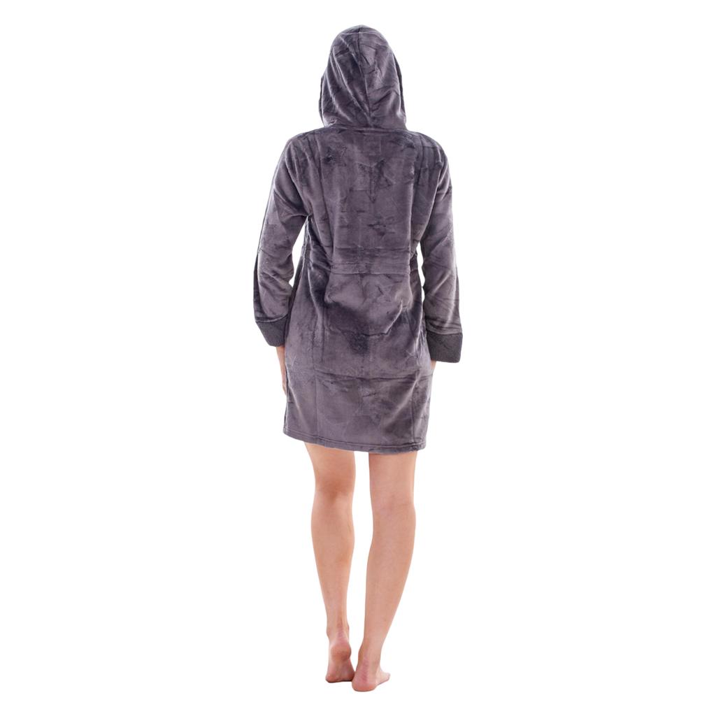 Keanu Womens/Ladies Stars Fleece Zipped Dressing Gown