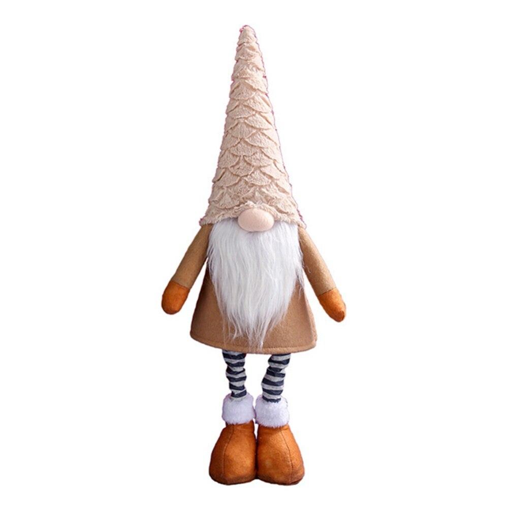 Plush Gnomes with Retractable Spring Legs Table Decorations Ornaments