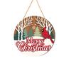 Christmas Christmas Tree Welcome Sign 2D Flat Wooden Holiday Party Hanging Sign Ornaments