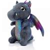 Sbsgv Dragon Stuffed Animal Cute Dragon Plush Doll Soft Toy 10 Inch Gift For Girls Boys Baby Birthdays Christmas Children's Day (dragon Black 25cm)