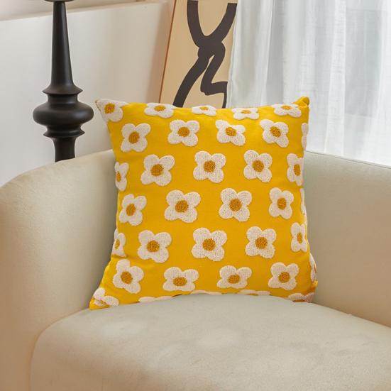 Плюшевая наволочка с цветочным принтом, наволочка с принтом весны и лета, наволочка с декором в фермерском стиле со скрытой молнией для дивана-кровати, украшение для дома