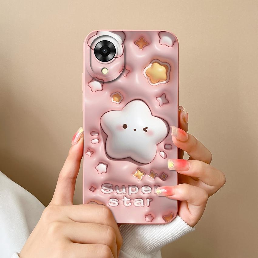 Для Oppo A17k A16k A17 A16 A15 A12 A31 A33 A35 A36 A37 A52 A53s A54 A55 Чехол для телефона Игривый узор для мальчика и девочки Модная оболочка для Oppo Силиконовая задняя крышка