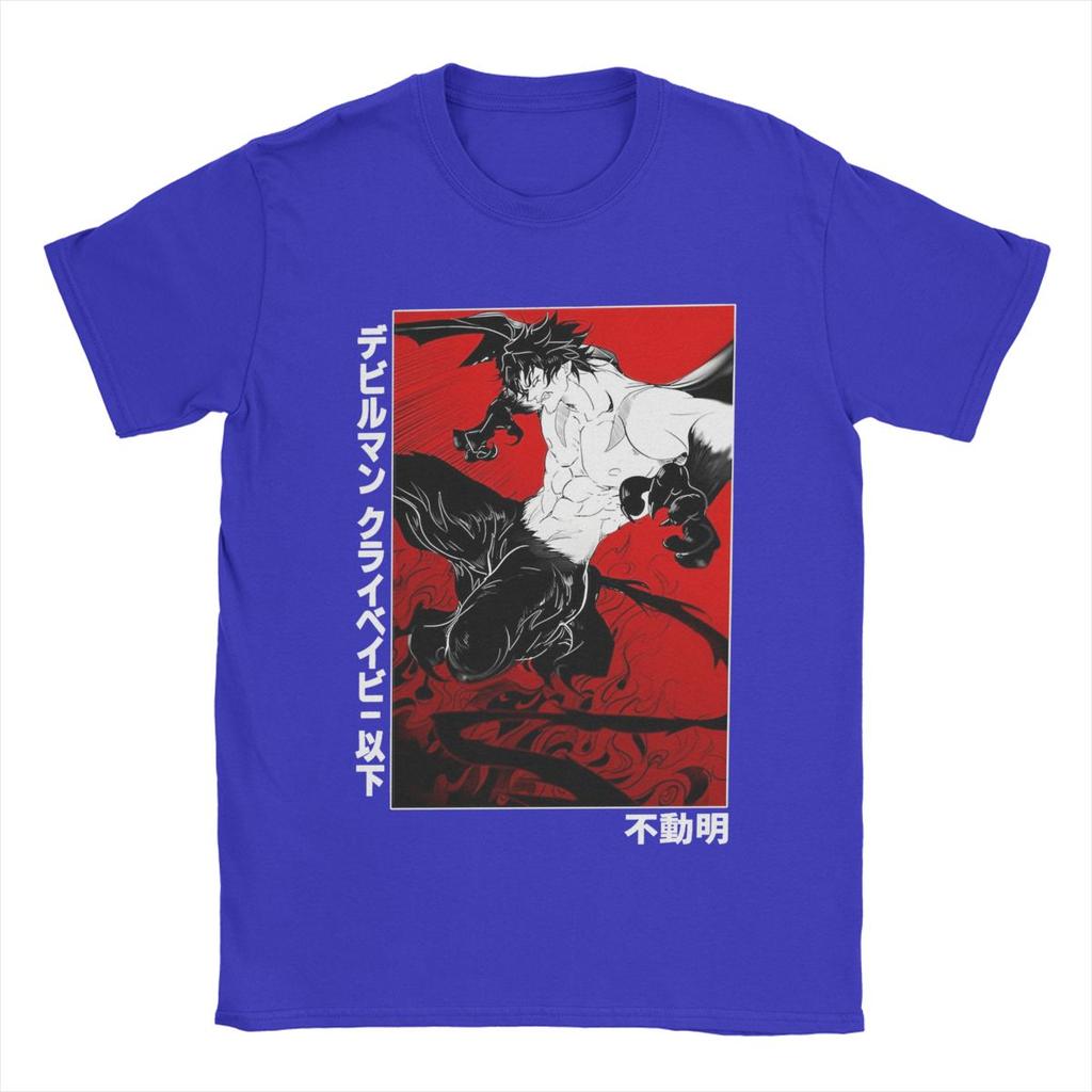 Men Devilman Crybaby T Shirt Anime 100% Cotton Clothing Fashion Short Sleeve Crew Neck Tee Shirt 5XL T-Shirt