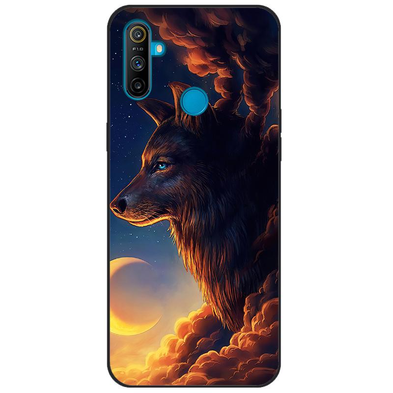 Чехол-бампер для Realme C3, мягкий силикон TPU, задняя крышка с рисунком, для OPPO Realme C3 RMX2020 C 3 RealmeC3, мультяшный чехол для телефона Funda