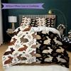 Repeat Bunny Pattern Bedding uilt Set uilt Cover Pillowcase Home Decoration Birthday Gift (1 * duvet cover + 2 * pillowcase without core)