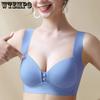 Seamless Bra Women's Large and Thin Underwear Full Cup Without Steel Ring Gathered Bra Solid Casual Bra Traceless Bra