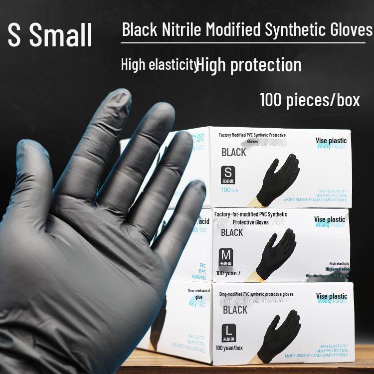Nitrile Tattooing Gloves, High Elasticity, Powder-Free, 100pcs, Ideal for Beauty, PVC, Rubber, Latex, Food-Safe