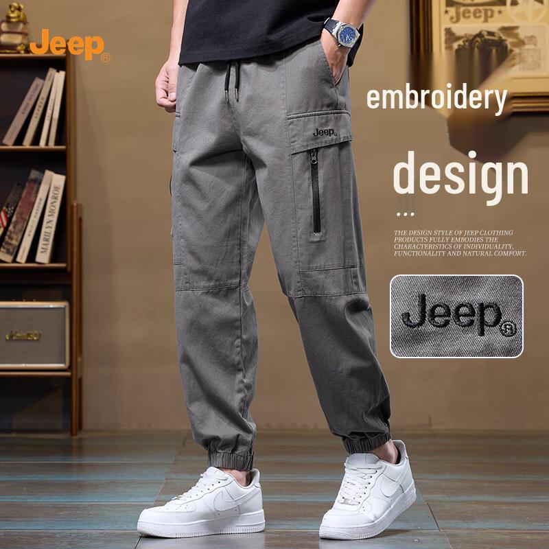Jeep Мужские весенние уличные брюки-джоггеры карго
