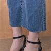 Maxza Wide Banding High Waist Semi Bootcut Denim Pants Zc10ql401on