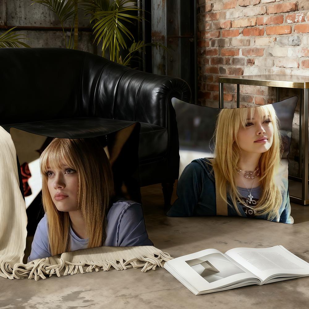 Singer H-Hilary Duff Actor cushion cover Home Office Convenient Nordic Simplicity Hit With Zipper Cushion Cover