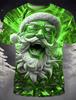 Christmas Santa Holiday Shirt 3D Printed Hot Christmas Short Sleeve Party Men's Tops Rave Printed Casual Fashion Menswear