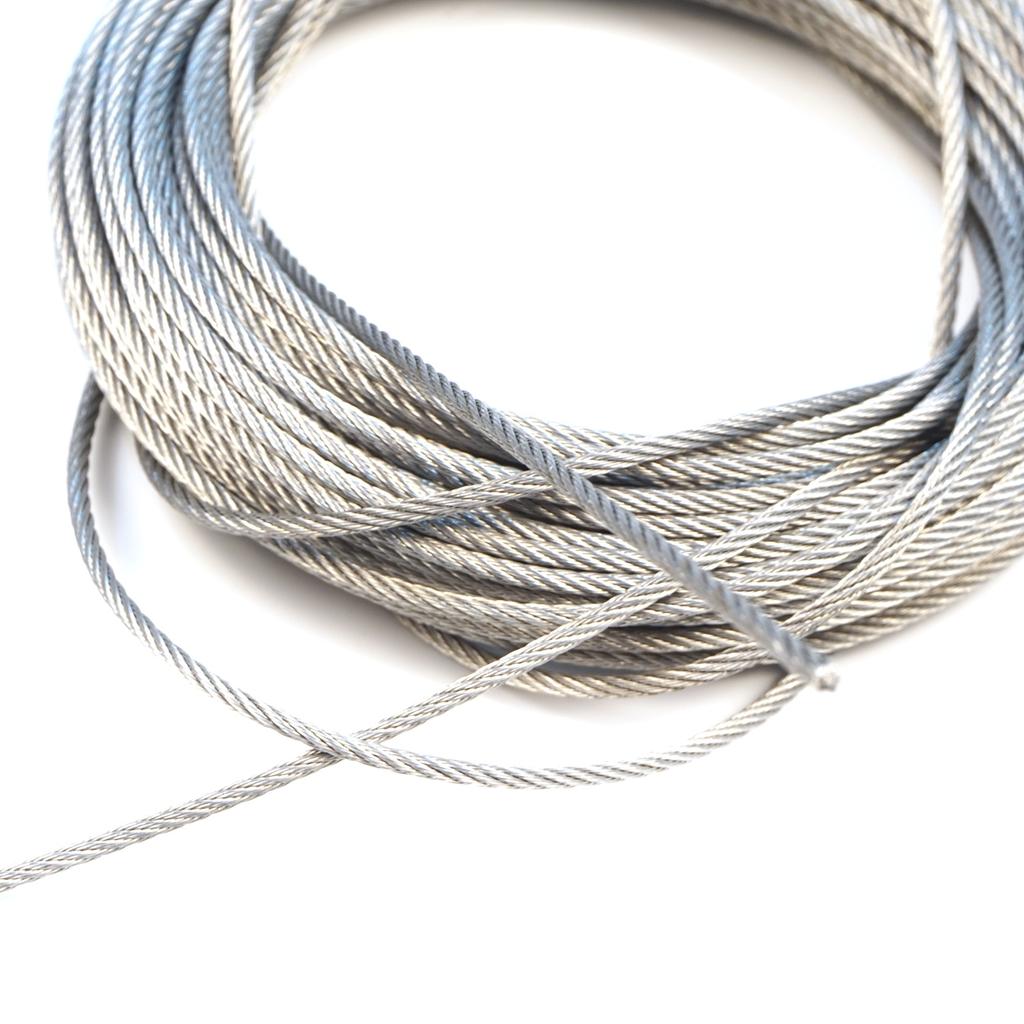 EWR5473-1 Window Regulator Repair Cable Steel Wire Rope 7x7 Diameter: 1.6 mm Length : 10 meter for Car Window Regulator