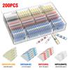 200Pcs Solder Seal Wire Connector Insulated Electrical Wire Terminal Sleeve Sealed Electrical Butt Splice for Marine Automotive