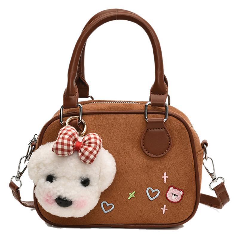 Ретро портативная сумка для боулинга женская 2025 осень новая модная текстурная портативная маленькая квадратная сумка простая сумка-мессенджер