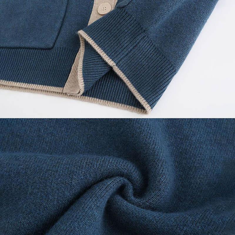 Вязаная куртка-кардиган, женская осенне-зимняя утолщенная теплая повседневная эластичная куртка-свитер, универсальная повседневная удобная куртка