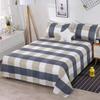 Комплект постельного белья для школьников из трех предметов: Простыня, пододеяльник, наволочка - клетчатый дизайн для общежития