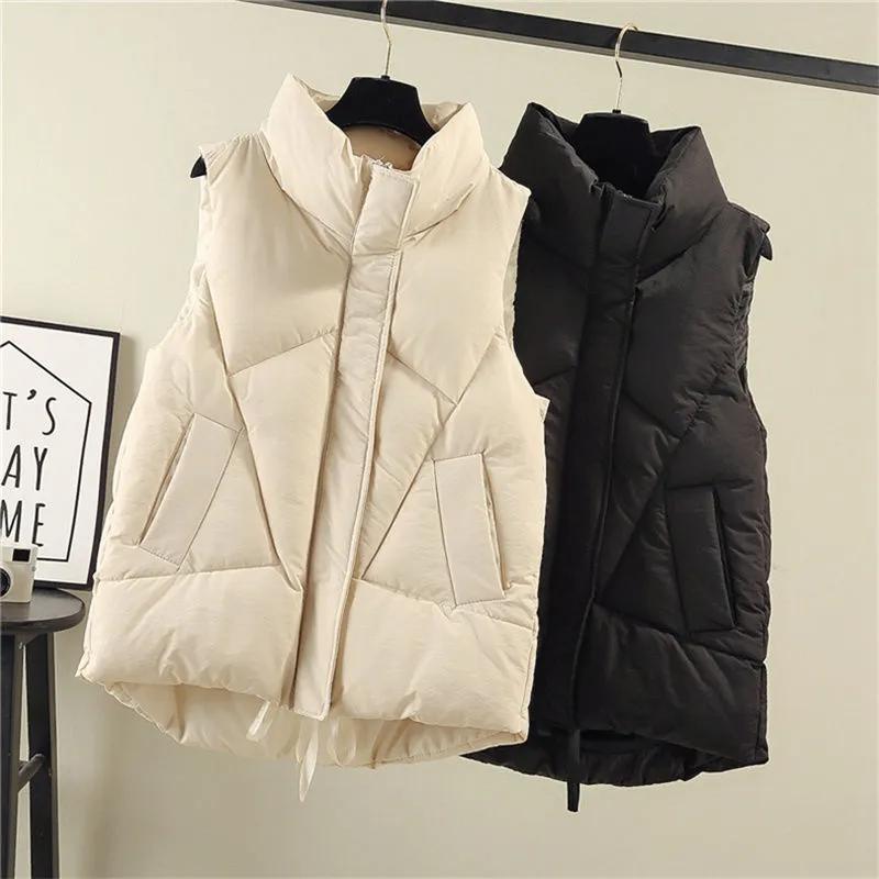 Women's Warm Vest Winter Warm Vest Sleeveless Large Size Vests