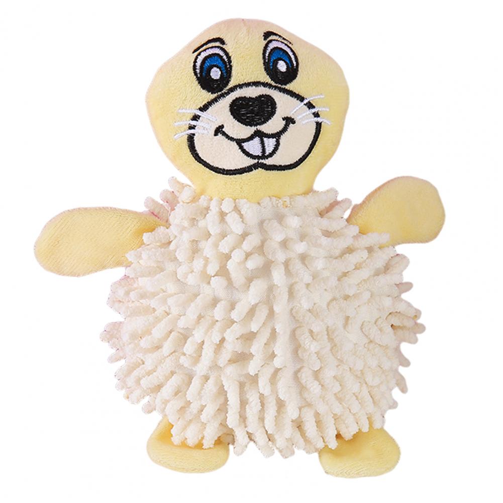 Mop Plush Texture Dog Toy Plush Dog Toy with Wrinkle Sound Squeaky Plush Dog Toy with Crinkle Paper for Small Dogs Design