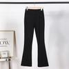 Casual Pants for Women In Spring and Autumn New Styles for Outer Leggings for Women with Micro-flare Slimming and Tight Black Women's Trousers