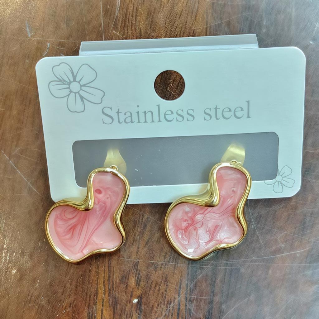 Ретро серьги-гвоздики из смолы в форме неправильного облака для женщин и девушек, во французском стиле, модные аксессуары для ушей для вечеринок, подарки