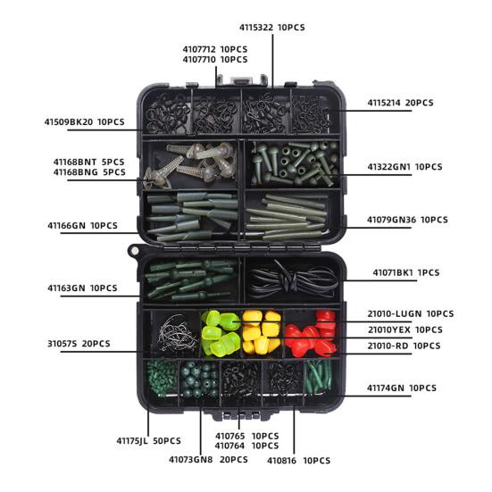 Fishing Hooks Accessories Set with Storage Case Rust Resistant Lightweight Compact Portable Fishing Rig Kit