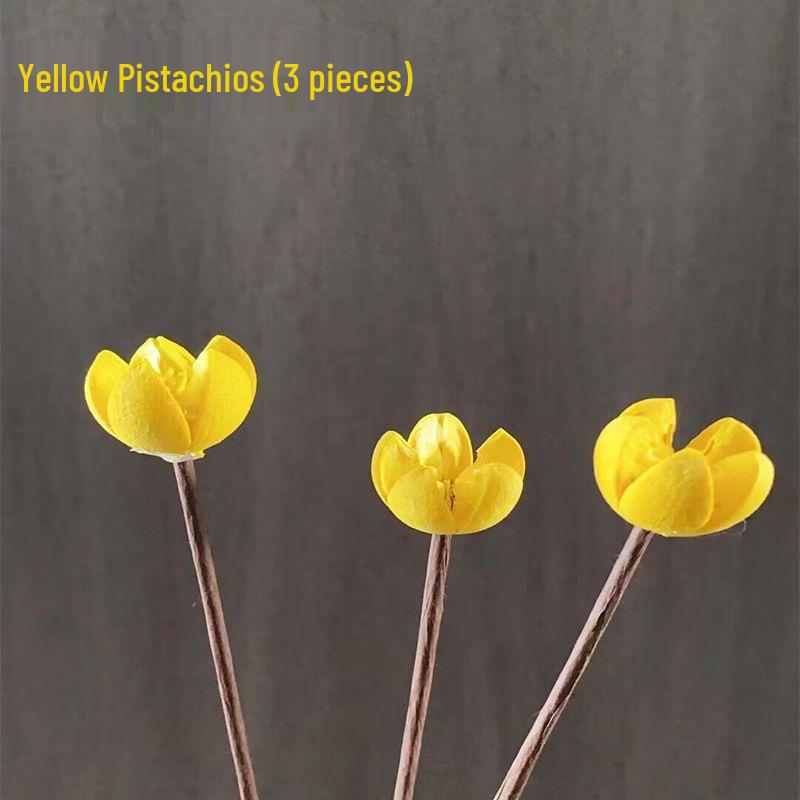 Zen Bouquet: Preserved Natural Cotton and Wheat Ear Flower Arrangement for Living Room Decor
