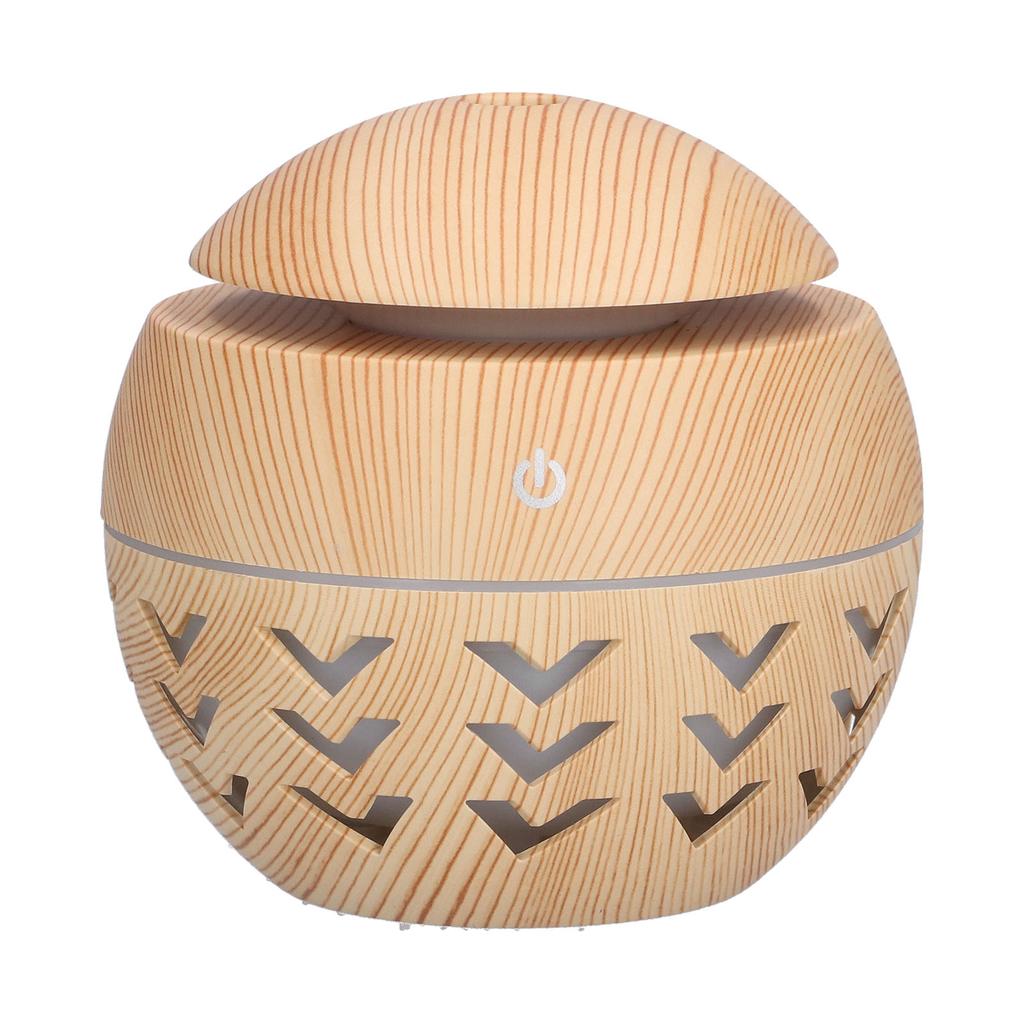 Увлажнитель воздуха USB 130 мл ароматерапия увлажнитель воздуха с древесным зерном и 7 цветами светодиодной подсветки 5 В 1 А