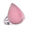 Натуральный розовый опал драгоценный камень 925 проба серебро кольцо размер 9 y8p95