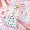Chinese Style Girl Dress-up Sticker Scene Dress Up Game Sticker Books Little Girl Stickers Toy