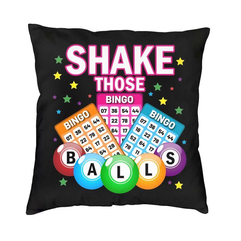 Nordic Style Bingo Queen Bingo Player Paper Game Cushion Covers xcm Velvet Pillow Case Car Square Pillowcase Home Decorative