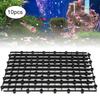 10Pcs Plastic Splicing Aquarium Filter Bottom Grid Plate Screen for Aquarium Fish Tank UseBlack