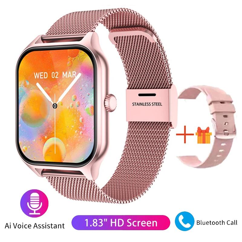 2023 Новые Смарт-часы с Bluetooth-вызовом для мужчин и женщин, для сна, сердечного ритма, кровяного давления, спортивные умные часы, модные женские умные часы для женщин