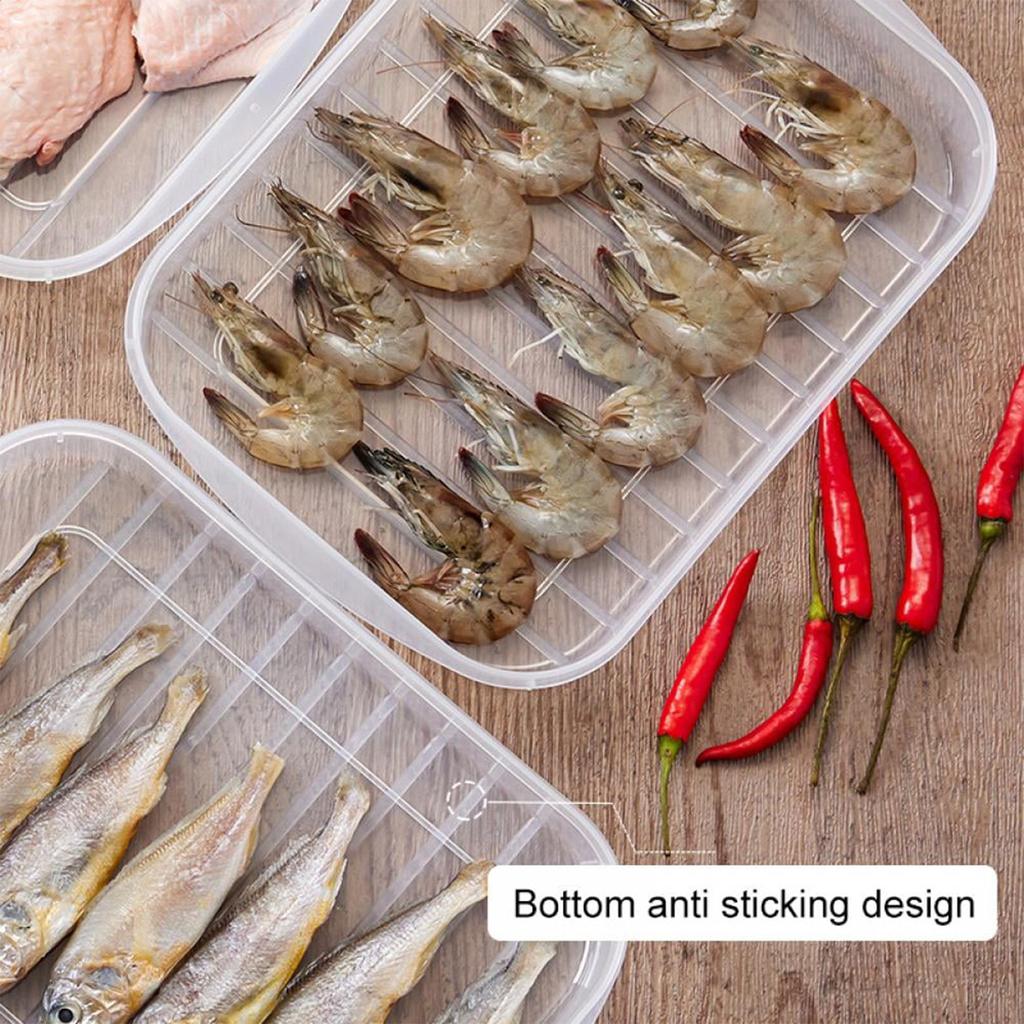 Пластиковые контейнеры для хранения с крышками, герметичные мясные нарезки, сыр, мясо, контейнер для хранения продуктов питания для холодильников, морозильной камеры, ланч-бокс, держатель для печенья