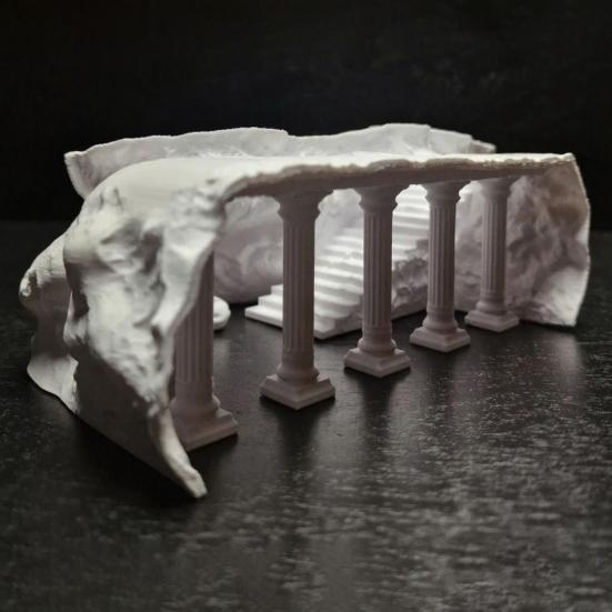 Юшенг Римская колонна Аквариумный туннель под гравием Пещерный туннель Украшение для аквариума Укрытие для рыб и креветок для петушка, цихлиды, кули-лоаха