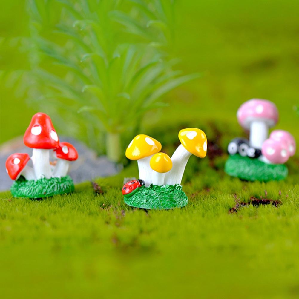 Мох микропейзаж животное грибной орнамент садовое украшение