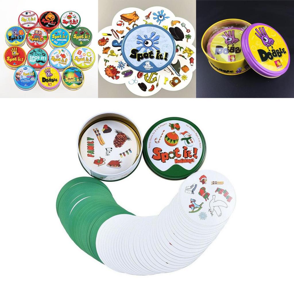 Карты для игры Dobble Spot It для захватывающего семейного веселья и быстрых визуальных задач
