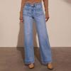 Женские повседневные модные ретро-темпераментные джинсы с высокой талией и широкими штанинами