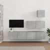VidaXL TV Stand Set 4 Pcs Concrete Grey Engineered Wood 3114649