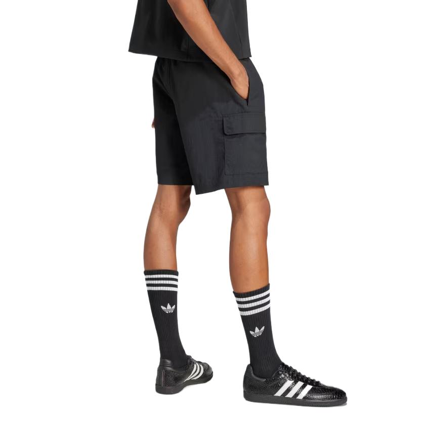 Adidas Оригинальные повседневные тканые шорты-карго с трилистником, мужские шорты черного цвета JD0406