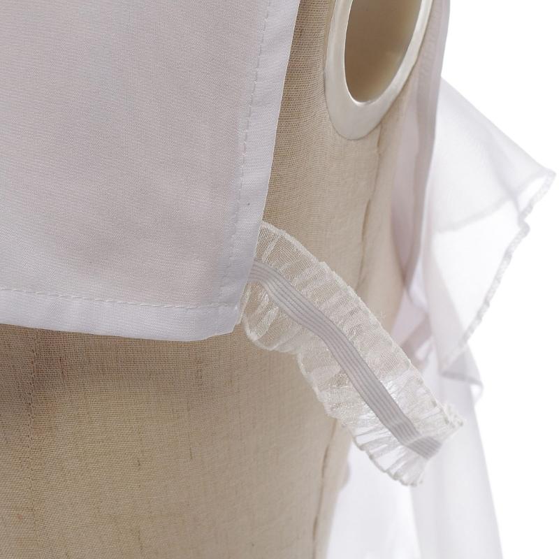 Рубашка с жабо в французском стиле, с оборками, фальшивый воротник для викторианского модного заявления