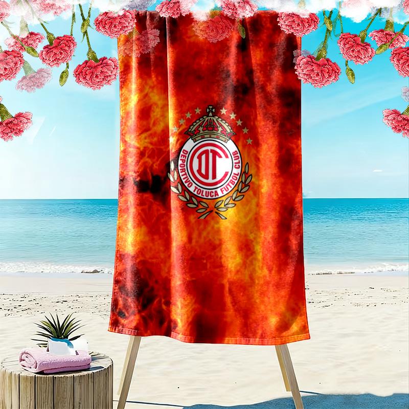 Пляжное полотенце Toluca Print, Большое мягкое быстросохнущее полотенце для пляжа, кемпинга, плавания