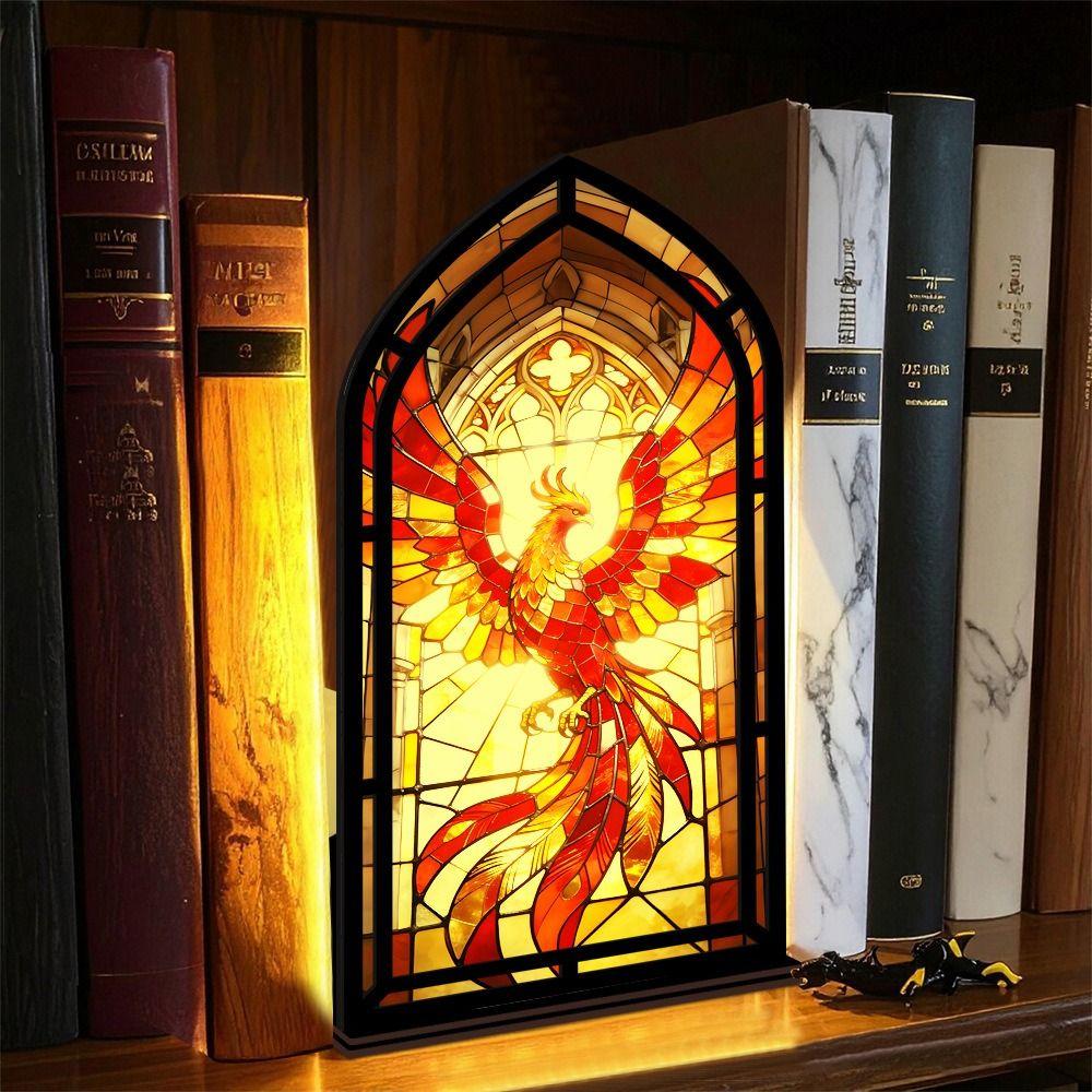 Multicolor Candle Holder Gothic Arch Design Light-transmitting Table Setting Book Nook  Living Room