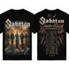 Новые Горячие Официальные Графические Топы Sabaton Женские Мужские Оверсайз Футболка Y2k Хэви-метал Группа Короткий Рукав Женский Мужской Высококачественные Футболки