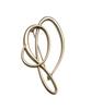 VINGTAINE Brooch Metal Loop Nuanced Design Cute Stylish Simple Accessory Gift Present [Vingtaine] BC-165-G-