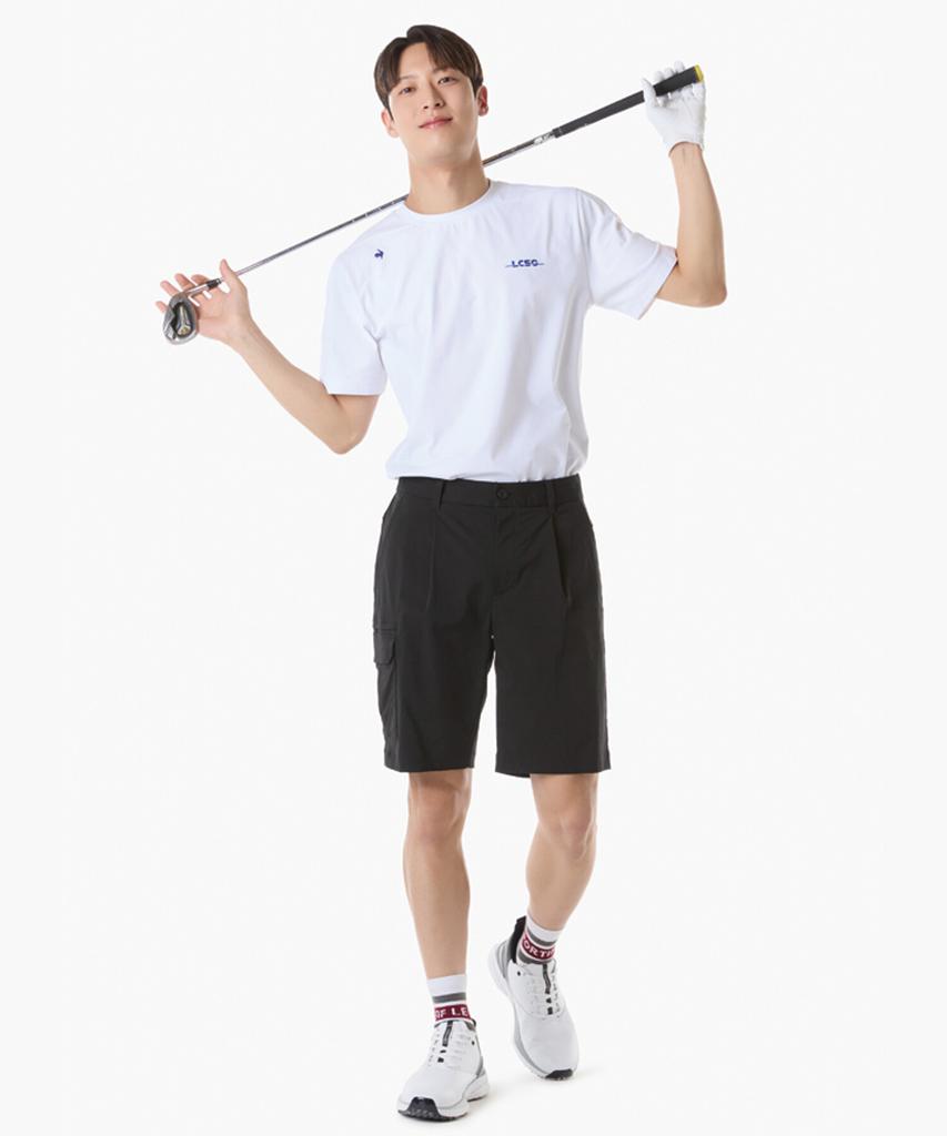 Мужские шорты LECOQ GOLF с одним защипом и внешними карманами (Gq221Msp51)