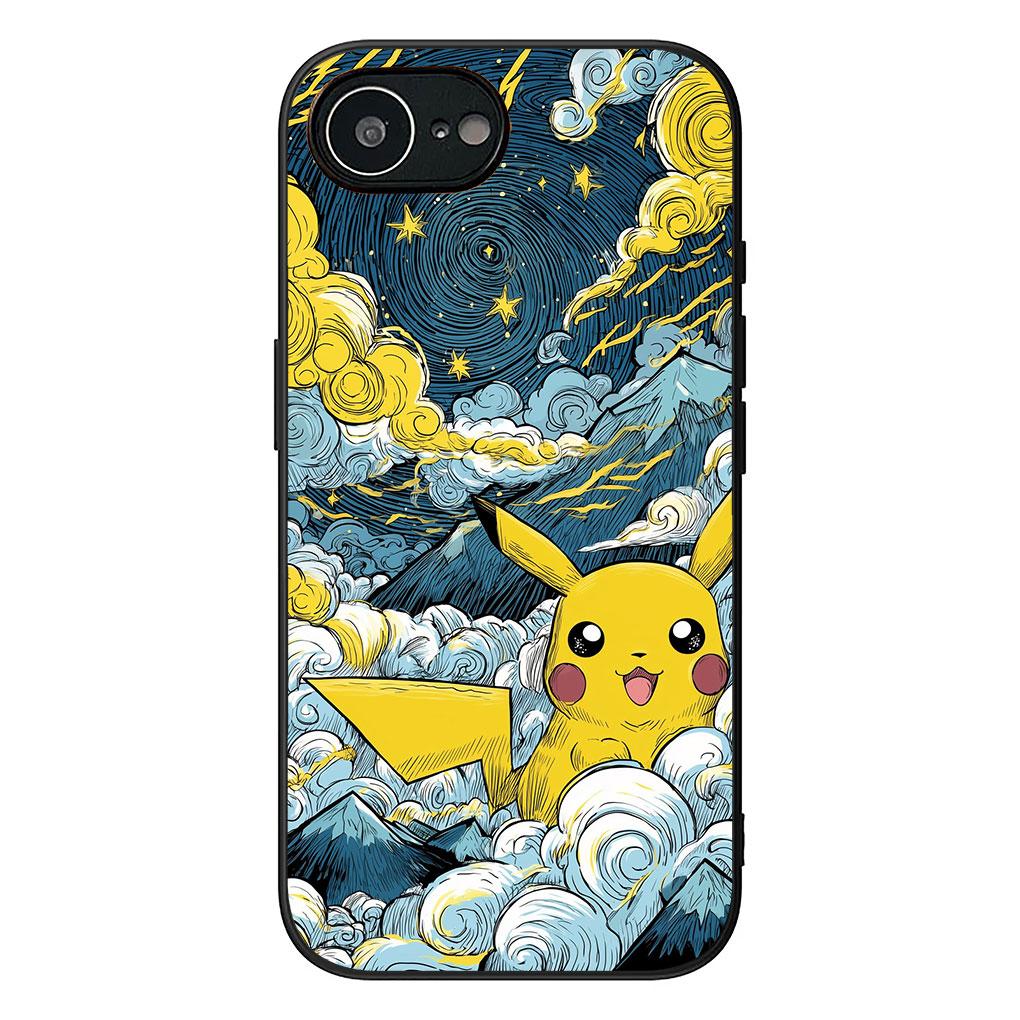 Soft Phone Cover for Samsung Galaxy S25 S24 S23 FE Plus Ultra S7 Edge A16 A15 5G s25+ Case P-Pokemons Gengar P-Pikachus Cute