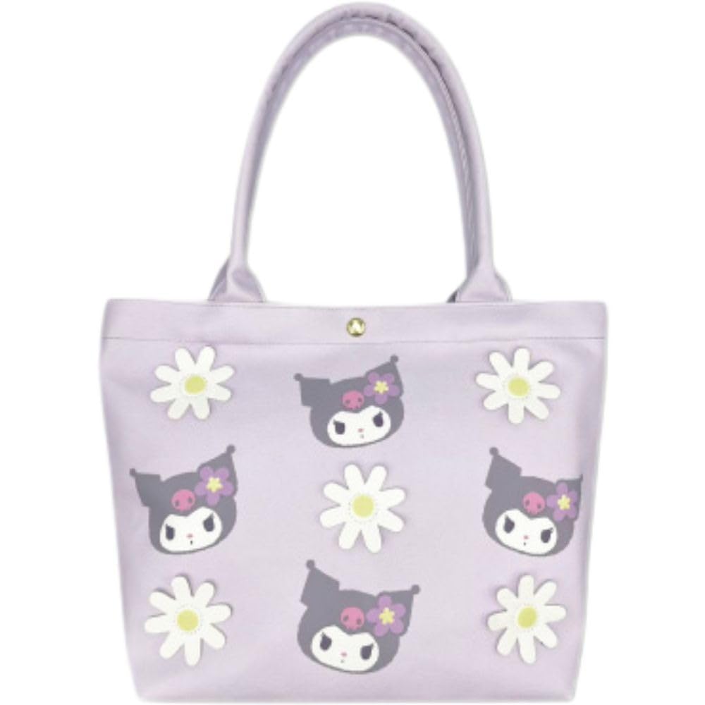 Hatayama Shoji Sanrio 3D Flower Series Tote Bag Kuromi H24 X W32 X 33202993 Approx. D9.5cm